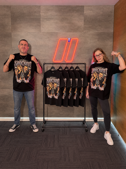 “KNOCKOUT!” OVER SIZE T-SHIRT