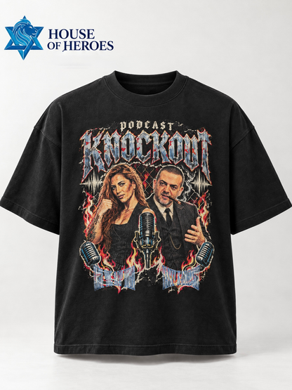 “KNOCKOUT!” OVER SIZE T-SHIRT